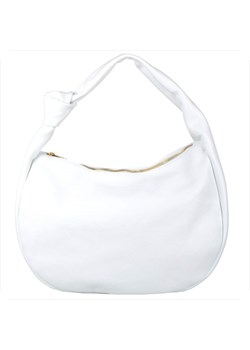 Torebka skórzana na ramię biała xl vera pelle ze sklepu melon.pl w kategorii Torby Shopper bag - zdjęcie 188915003