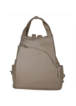 Borse in pelle torebko-plecak w kolorze taupe brąz l skóra naturalna ze sklepu melon.pl w kategorii Plecaki - zdjęcie 188915052