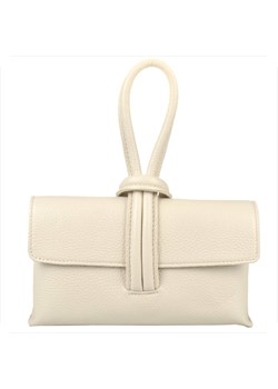 Torebka jasny beż wizytowa skóra naturalna borse in pelle ze sklepu melon.pl w kategorii Kopertówki - zdjęcie 188915163