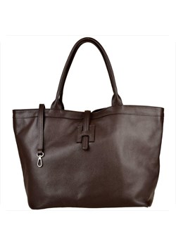 Torba shopper brąz czekolada pojemna skórzana xxl ze sklepu melon.pl w kategorii Torby Shopper bag - zdjęcie 188915551