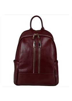Plecak ze skóry naturalnej vezze bordowy ze sklepu melon.pl w kategorii Plecaki - zdjęcie 188915700