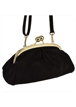 Borse in pelle mała torebka retro skóra nat zamszowa czarna ze sklepu melon.pl w kategorii Listonoszki - zdjęcie 188916121