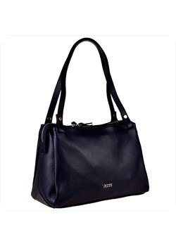 Vezze włoska torba skórzana  shopper bag granatowa ze sklepu melon.pl w kategorii Torby Shopper bag - zdjęcie 188916374