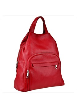 Borse in pelle torebko-plecak w kolorze czerwonym ze sklepu melon.pl w kategorii Plecaki - zdjęcie 188916383