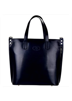 Vezze torba skórzana  shopper bag granatowa xl ze sklepu melon.pl w kategorii Torby Shopper bag - zdjęcie 188916391