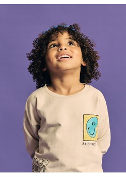 Reserved - Bluza SmileyWorld® - jasnoszary ze sklepu Reserved w kategorii Bluzy chłopięce - zdjęcie 188916953