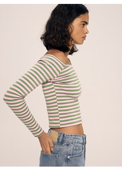 Reserved - Bluzka z prostym dekoltem - inny ze sklepu Reserved w kategorii Bluzki damskie - zdjęcie 188917091