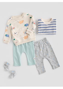 Reserved - Prążkowane legginsy 2 pack - zielony ze sklepu Reserved w kategorii Spodnie i półśpiochy - zdjęcie 188917171