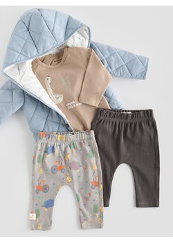 Reserved - Bawełniane legginsy 2 pack - ciemnoszary ze sklepu Reserved w kategorii Spodnie i półśpiochy - zdjęcie 188917174