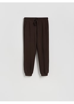 Reserved - Joggery z modalem - ciemnobrązowy ze sklepu Reserved w kategorii Spodnie damskie - zdjęcie 188917351