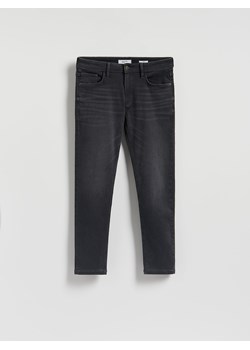 Reserved - Jeansy slim z efektem sprania - szary ze sklepu Reserved w kategorii Jeansy męskie - zdjęcie 188917691
