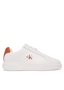 Sneakersy Calvin Klein Chunky Cupsole Laceup Lth YM0YM01344 Biały ze sklepu eobuwie.pl w kategorii Buty sportowe męskie - zdjęcie 188917981