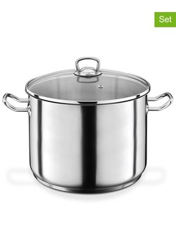 GSW 2-częściowy zestaw "Profi" w kolorze srebrnym - Ø 28 cm ze sklepu Limango Polska w kategorii Garnki - zdjęcie 188918461