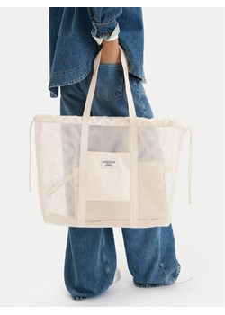 Guess Jeans Torebka WBEO-GUESS-M-003-09 Écru ze sklepu MODIVO w kategorii Torby Shopper bag - zdjęcie 188918862
