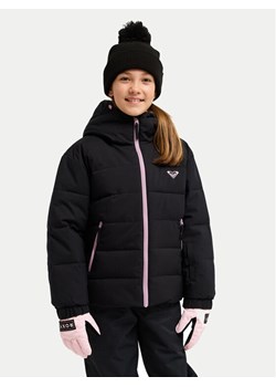 Roxy Kurtka narciarska Snowyhill ERGTJ03205 Czarny Regular Fit ze sklepu MODIVO w kategorii Kurtki dziewczęce - zdjęcie 188918972