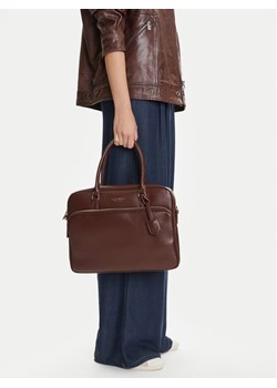 Torba na laptopa Nine West CEO-EMMA-LA482-2847 Brązowy ze sklepu eobuwie.pl w kategorii Torby na laptopa - zdjęcie 188921630