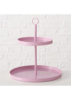 Boltze Etażerka "Samina" w kolorze jasnoróżowym - wys. 34 cm ze sklepu Limango Polska w kategorii Misy i tace dekoracyjne - zdjęcie 188922200