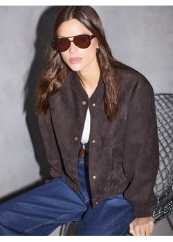 Mohito - Kurtka bomberka - ciemnobrązowy ze sklepu Mohito w kategorii Kurtki damskie - zdjęcie 188928924