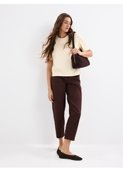 Mohito - Bawełniana masełkowa koszulka - żółty ze sklepu Mohito w kategorii Bluzki damskie - zdjęcie 188928932