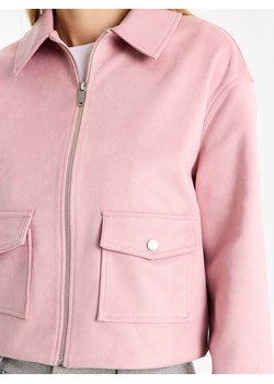 Mohito - Kurtka z imitacji zamszu - różowy ze sklepu Mohito w kategorii Kurtki damskie - zdjęcie 188929143