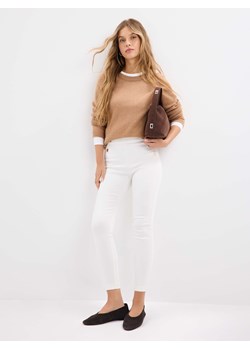 Mohito - Spodnie skinny - kremowy ze sklepu Mohito w kategorii Spodnie damskie - zdjęcie 188929174