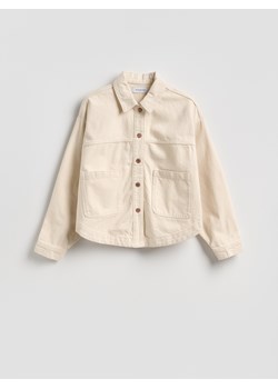 Reserved - Jeansowa kurtka - kremowy ze sklepu Reserved w kategorii Kurtki damskie - zdjęcie 188929550