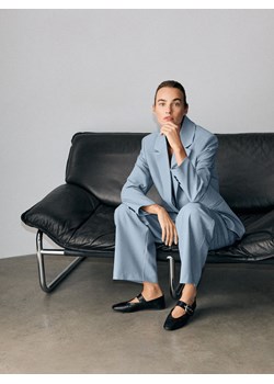 Reserved - Jednorzędowa marynarka - niebieski ze sklepu Reserved w kategorii Marynarki damskie - zdjęcie 188929582