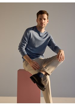 Reserved - Sweter z wełny merino - jasnoniebieski ze sklepu Reserved w kategorii Swetry męskie - zdjęcie 188930193