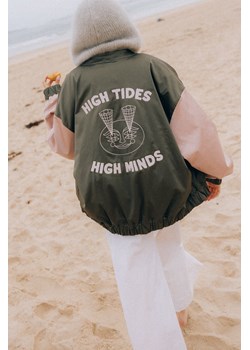 Satin Bomber Jacket - Olive ze sklepu Surf Inc w kategorii Kurtki damskie - zdjęcie 188930274