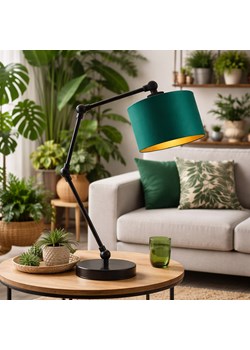 Designerska lampka stołowa do salonu ASMARA GOLD lampka nocna do czytania regulowana ze sklepu Lysne w kategorii Lampy stołowe - zdjęcie 188930310