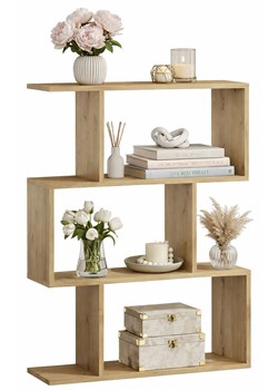 Regał nowoczesny dąb artisan E4-C48 ze sklepu Edinos.pl w kategorii Regały i witryny - zdjęcie 188931360