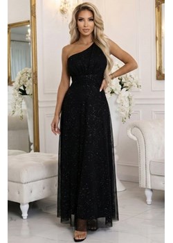 Numoco 656-3 długa błyszcząca suknia wieczorowa na jedno ramię ze sklepu intimiti.pl w kategorii Sukienki - zdjęcie 188932571