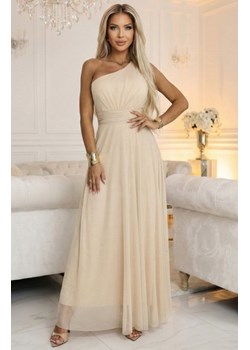 Numoco 656-2 długa błyszcząca suknia wieczorowa na jedno ramię ze sklepu intimiti.pl w kategorii Sukienki - zdjęcie 188932712