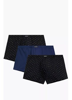 3-pack bokserki męskie 3MH-220-CZA/NIEC/CZA, Kolor czarno-granatowy, Rozmiar L, ATLANTIC ze sklepu Intymna w kategorii Majtki męskie - zdjęcie 188932794