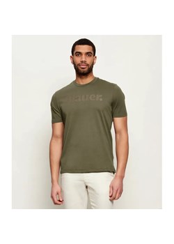 BLAUER T-shirt BOURN | Slim Fit ze sklepu Gomez Fashion Store w kategorii T-shirty męskie - zdjęcie 188933943