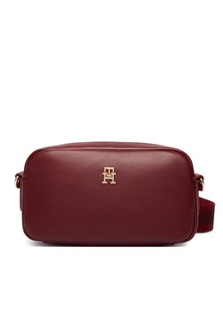 Torebka Tommy Hilfiger Th Essential Camera Bag AW0AW18370 Bordowy ze sklepu eobuwie.pl w kategorii Listonoszki - zdjęcie 188934193