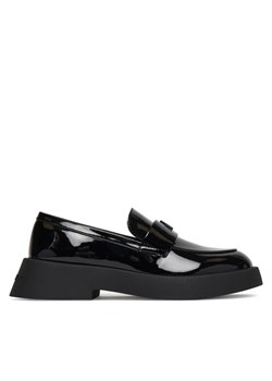 Loafersy Armani Exchange XW002207 AF21267 UC001 Czarny ze sklepu eobuwie.pl w kategorii Lordsy damskie - zdjęcie 188934194