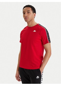 Kappa T-Shirt Banda Coen 303UV10 Czerwony Slim Fit ze sklepu MODIVO w kategorii T-shirty męskie - zdjęcie 188935171
