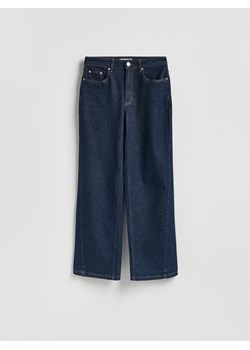 Reserved - Jeansy wide leg z przeszyciem - indigo jeans ze sklepu Reserved w kategorii Spodnie dziewczęce - zdjęcie 188936884