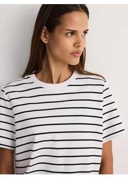 Reserved - T-shirt z bawełny merceryzowanej - wielobarwny ze sklepu Reserved w kategorii Bluzki damskie - zdjęcie 188936920