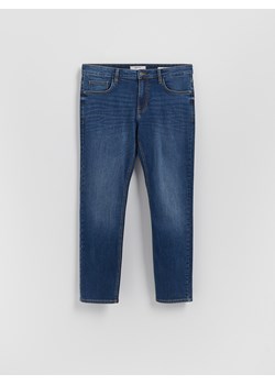 Reserved - Jeansy slim z efektem sprania - granatowy ze sklepu Reserved w kategorii Jeansy męskie - zdjęcie 188937130