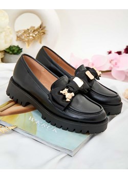 Royalfashion Mokasyny damskie z kokardką Mantarme ze sklepu royalfashion.pl w kategorii Mokasyny damskie - zdjęcie 188938424