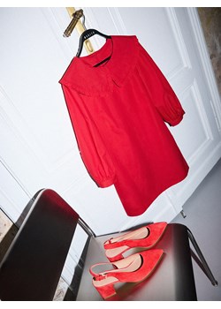 Mohito - Sukienka mini z ozdobnym kołnierzem - czerwony ze sklepu Mohito w kategorii Sukienki - zdjęcie 188938680