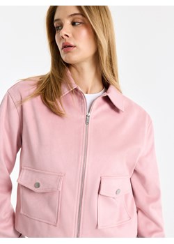 Mohito - Kurtka z imitacji zamszu - różowy ze sklepu Mohito w kategorii Kurtki damskie - zdjęcie 188938820