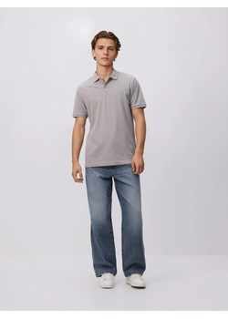 Reserved - Koszulka polo regular fit - jasnoszary ze sklepu Reserved w kategorii T-shirty męskie - zdjęcie 188939282