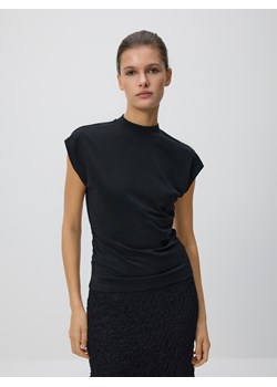 Reserved - Bluzka z marszczeniem - czarny ze sklepu Reserved w kategorii Bluzki damskie - zdjęcie 188939350