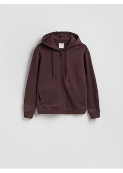 Reserved - Rozpinana bluza z kapturem - ciemnobrązowy ze sklepu Reserved w kategorii Bluzy męskie - zdjęcie 188939660