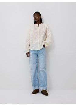 Reserved - Koszula z haftowanym wzorem - złamana biel ze sklepu Reserved w kategorii Bluzki damskie - zdjęcie 188939773