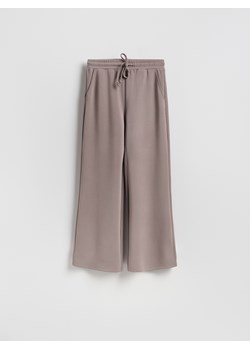 Reserved - Spodnie z szeroką nogawką - brązowy ze sklepu Reserved w kategorii Spodnie damskie - zdjęcie 188939832