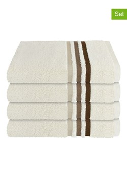 Schiesser Ręczniki (4 szt.) "Skyline" w kolorze kremowym do rąk ze sklepu Limango Polska w kategorii Ręczniki - zdjęcie 188941963